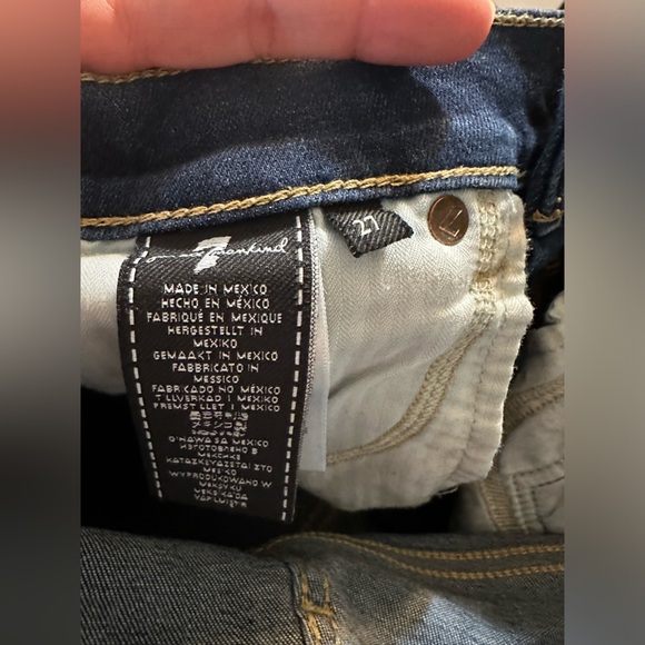 7 for  All Mankind womens Ankle Gwenevere Jean, 23, Blue women size 27 - Picture 7 of 13